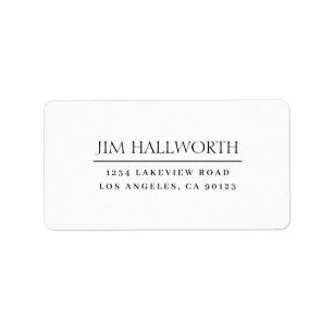 Modern Classic White & Black Label