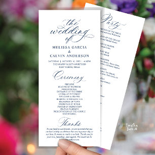 Modern Classy Elegant Wedding Ceremony Program