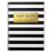 Modern Classy Gold Label and Black White Stripes