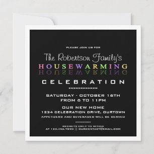 Modern Classy Housewarming Party Invitations