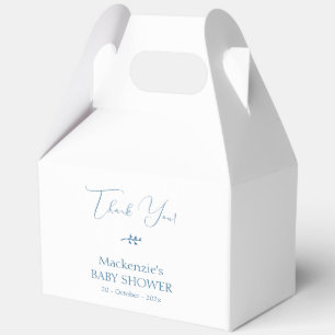 Modern Classy Minimalist Baby Shower Favor Box