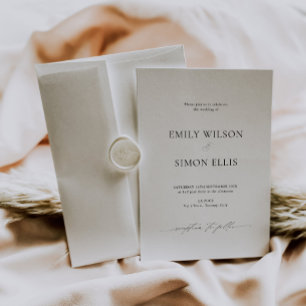 Modern Classy Wedding Invitation Card