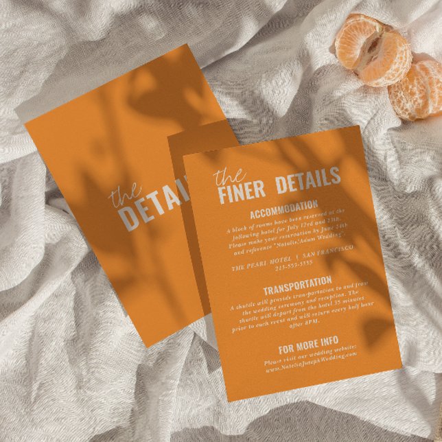 Modern Classy Whimsical Colourful Wedding Details Enclosure Card (Creator Uploaded)