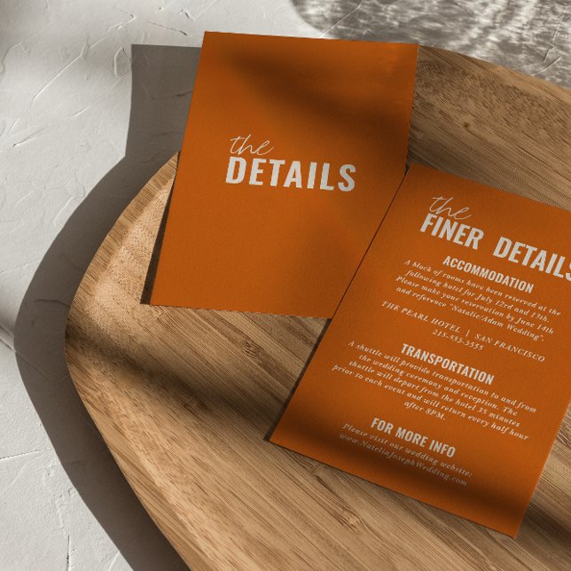 Modern Classy Whimsical Colourful Wedding Details Enclosure Card (Creator Uploaded)