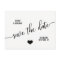 Modern Classy White Black Wedding SAVE THE DATE