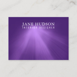 Modern Clean Elegant Design Purple Plain Luxurious Business Card