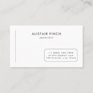 Modern Clean Minimal Business Card Template