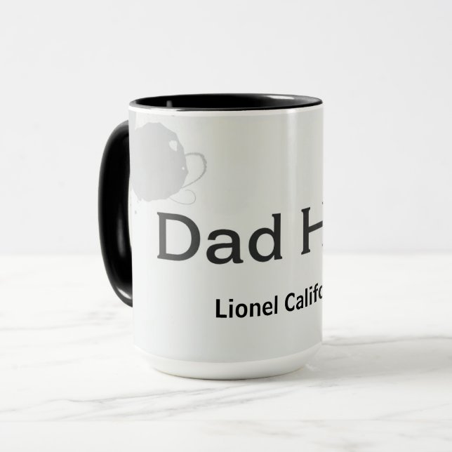 Modern Clean Minimalist Dad Hero Gift Mug (Front Left)