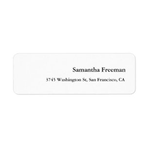 Modern Clean Plain White Minimalist