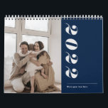 modern clean simple stylish typography family calendar<br><div class="desc">Modern clean simple stylish typography family personalized Calendar. Available in Black and white,  navy blue & dusty rose.</div>