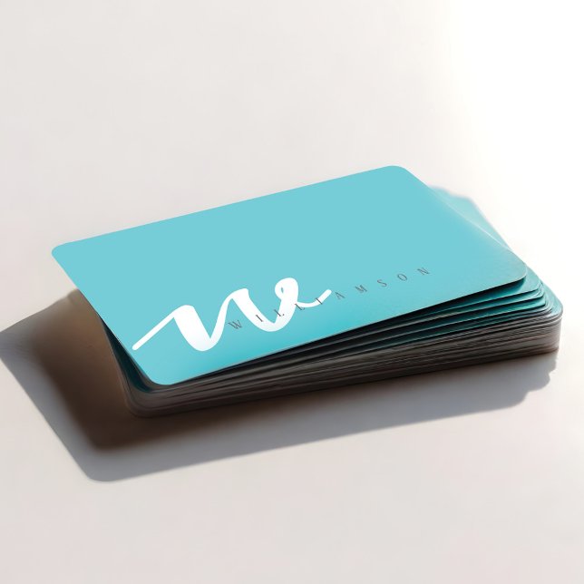 Modern Clean & Sophisticated Minimalistic Monogram Business Card (Modern Clean & Sophisticated Minimalistic Monogram Business Card)