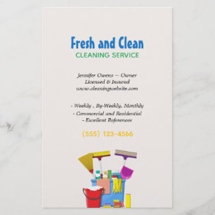 Modern Cleaning Bucket Housekeeping Service Flyer