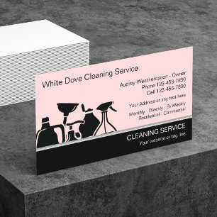 Modern Cleaning Business Cards