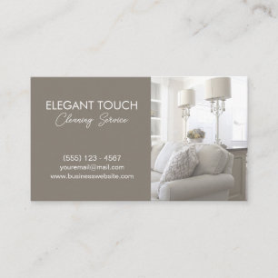 Modern Cleaning House Clean Service Professional Business Card
