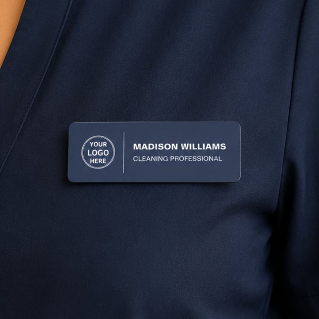 Modern Cleaning Services Logo Navy Blue Name Tag (Modern Cleaning Services Logo Navy Blue Name Tag
)