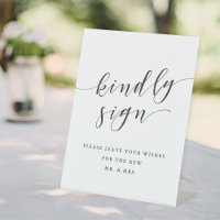 Modern Clligraphy Wedding Guest Book