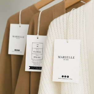 Modern Clothing Hang Tag, Clothing price hang tag