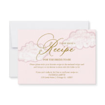 Modern Cloud Bridal Shower Recipe Request