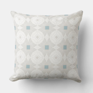 Modern Coastal Neutral Throw Pillow