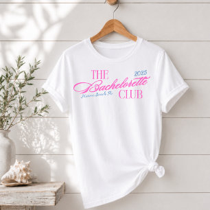 Modern Coastal Shell Bachelorette Party T-Shirt