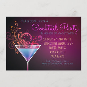 MODERN COCKTAIL PARTY Party Invitation