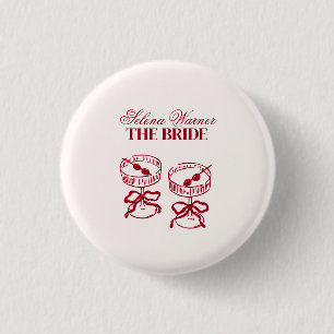 Modern Cocktails Bachelorette Weekend 1 Inch Round Button
