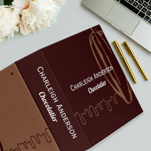 Modern Cocoa Pod Chocolatier Chocolate Recipe Binder