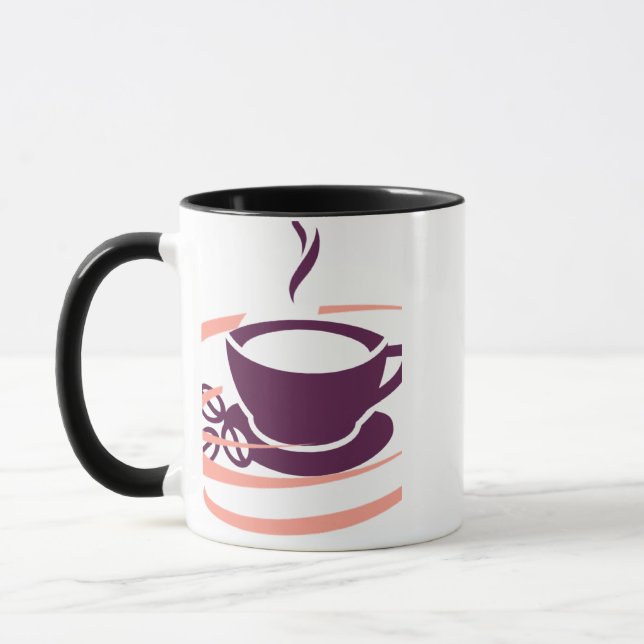 Modern Coffee Cup Illustration (Left)