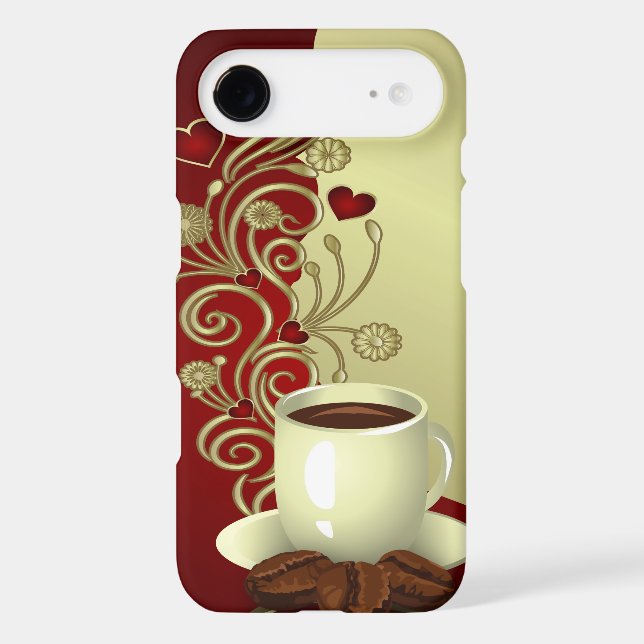 Modern Coffee Lover Case-Mate iPhone Case (Back)