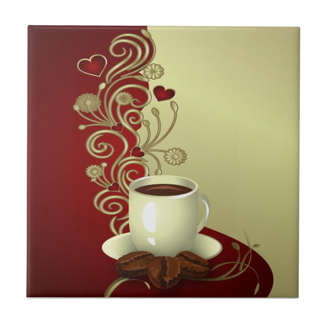 Modern Coffee Lover Tile (Front)
