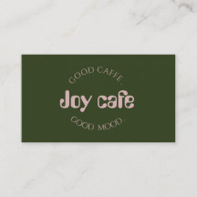 Modern Coffee Shop Business Card | Cafe Branding T