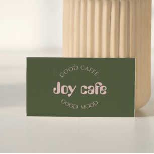 Modern Coffee Shop Business Card   Cafe Branding T
