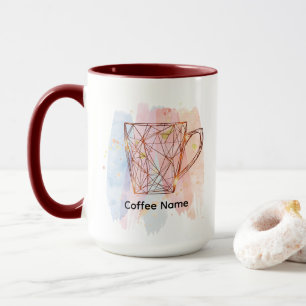 Modern Coffee Shop Café or Bar Custom Barista  Mug
