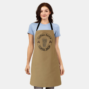 Modern Coffee Shop Café tea Bar Custom Barista Apron