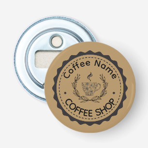 Modern Coffee Shop Café tea Bar Custom Barista  Bottle Opener