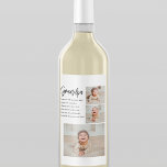 Modern Collage Best Grandpa Ever Beauty Gift Wine Label<br><div class="desc">A modern collage "Best Grandpa Ever" gift is a creative and personalized way to show your appreciation and love for your grandfather. This type of gift typically involves using digital technology to compile a collection of photos and images that showcase special moments and memories you have shared with your grandpa....</div>