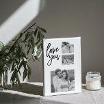 Modern Collage Couple Photo & Love You Beauty Gift Canvas Print<br><div class="desc">Modern Collage Couple Photo & Love You Beauty Gift</div>