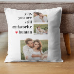 Modern Collage Couple Photo Romantic Quote Throw Pillow<br><div class="desc">Modern Collage Couple Photo Romantic Quote</div>