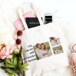 Modern Collage Couple Photo Romantic Quote Tote Bag<br><div class="desc">Modern Collage Couple Photo Romantic Quote</div>
