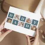 Modern Collage Fathers Photo & Green Daddy Gifts<br><div class="desc">A modern collage fathers photo is a personalized gift that combines multiple photos of a father or father figure in a creative and stylish manner. It involves selecting several meaningful pictures and arranging them in a collage format, often with overlapping or grid-like designs. The photos can feature different moments or...</div>