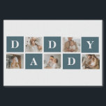 Modern Collage Fathers Photo & Green Daddy Gifts Tissue Paper<br><div class="desc">A modern collage fathers photo is a personalized gift that combines multiple photos of a father or father figure in a creative and stylish manner. It involves selecting several meaningful pictures and arranging them in a collage format, often with overlapping or grid-like designs. The photos can feature different moments or...</div>