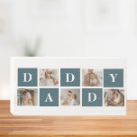 Modern Collage Fathers Photo & Green Daddy Gifts Wooden Box Sign<br><div class="desc">A modern collage fathers photo is a personalized gift that combines multiple photos of a father or father figure in a creative and stylish manner. It involves selecting several meaningful pictures and arranging them in a collage format, often with overlapping or grid-like designs. The photos can feature different moments or...</div>