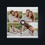 Modern Collage Personalized Family Photo Gift 2 Inch Square Button<br><div class="desc">Modern Collage Personalized Family Photo Gift</div>