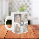 Modern Collage Personalized Family Photo Gift Frosted Glass Coffee Mug<br><div class="desc">Modern Collage Personalized Family Photo Gift</div>