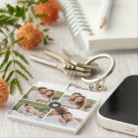 Modern Collage Personalized Family Photo Gift Keychain<br><div class="desc">Modern Collage Personalized Family Photo Gift</div>