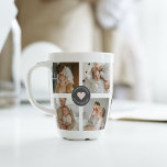 Modern Collage Personalized Family Photo Gift Latte Mug<br><div class="desc">Modern Collage Personalized Family Photo Gift</div>
