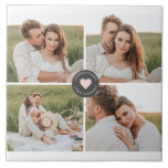 Modern Collage Personalized Family Photo Gift Tile<br><div class="desc">Modern Collage Personalized Family Photo Gift</div>