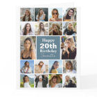Modern Collage | Photo Any Age Custom Birthday