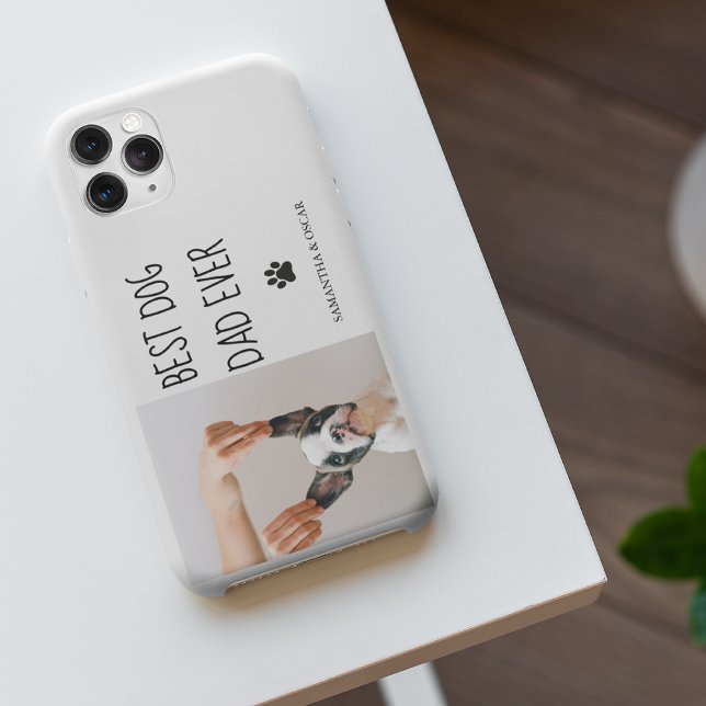 Modern Collage Photo Best Dad Dog Ever Case-Mate iPhone Case (Creator Uploaded)