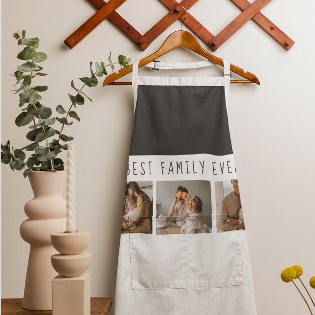 Modern Collage Photo & Best Family Ever Best Gift Apron (Creator Uploaded)